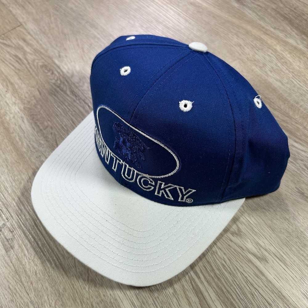 VTG Kentucky Wildcats Snapback Hat College Signatures Blue White Cap - Picture 9 of 9